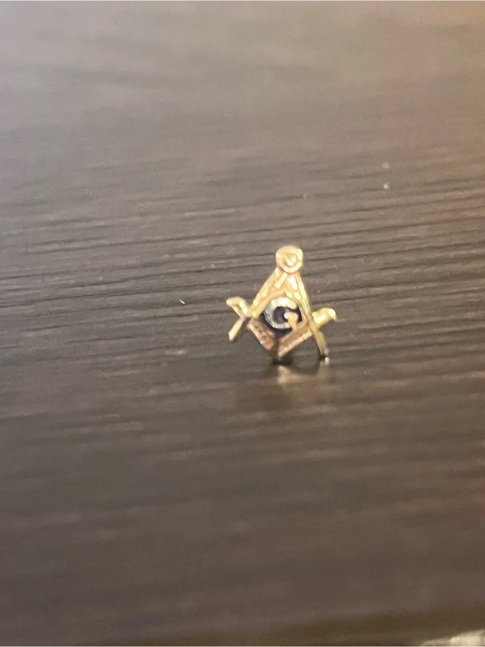 Vintage 14K Solid Gold Masonic Blue Lodge Lapel Pin / Tie Tack Estate Jewelry